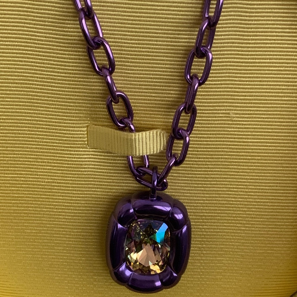 Swarovski Crystal Necklace in Purple